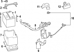 Subaru Forester 25-26 battery positive terminal cover