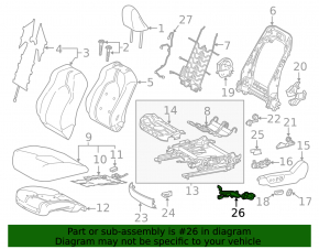Toyota Camry V70 18-24 Driver's Seat Wiring
