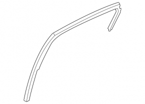 Seal glass door rear right Kia Forte 19-24 4d