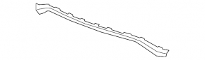 Front bumper molding center GMC Terrain 18-21 chrome