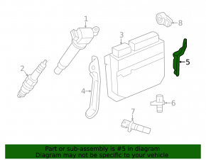 ECU Bracket Toyota Camry v55 15-17 2.5 usa Rear