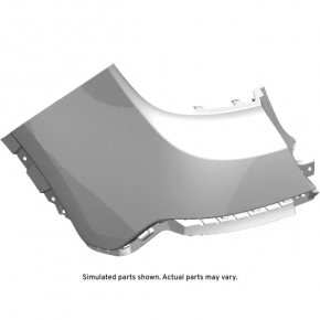 Rear Bumper Bare Left Buick Encore 13-16 Graphite