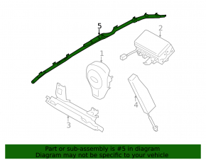 Subaru Forester 14-18 SJ right side curtain airbag detonated