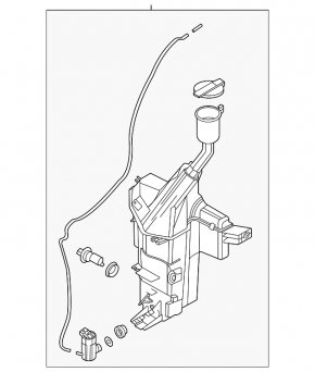 Kia K5 21-24 Windshield Washer Reservoir