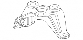 ABS bracket ABS Mercedes W167 GLE 350 450 20-23 lower
