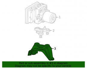 ABS bracket ABS Mercedes W167 GLE 350 450 20-23 lower