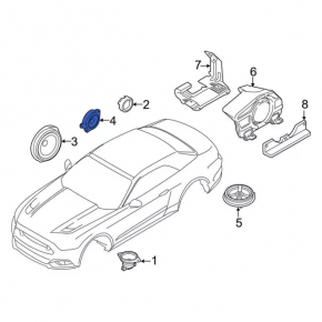 Ford Mustang mk6 15-Front Left Door Speaker
