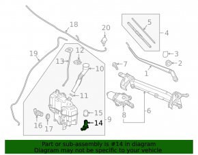 Mazda 3 Washer Fluid Level Sensor 19-