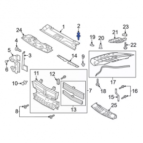 TV Trim Clips 9 pcs Ford Fusion mk5 13-20