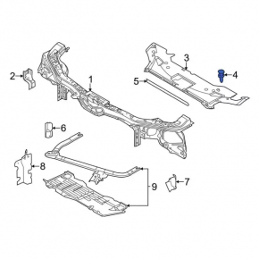 TV Trim Clips 9 pcs Ford Fusion mk5 13-20