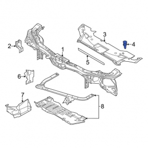 TV Trim Clips 9 pcs Ford Fusion mk5 13-20