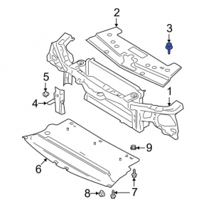 TV Trim Clips 9 pcs Ford Fusion mk5 13-20