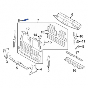 TV Trim Clips 9 pcs Ford Fusion mk5 13-20