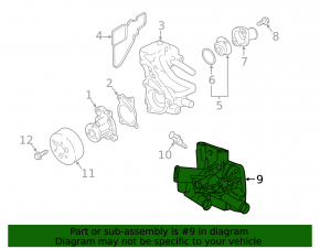 Nissan Kicks cooling system flange 18-24