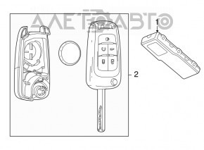 Buick Encore 13-16 Key