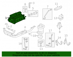 Honda CRV 12-16 carbon canister absorber