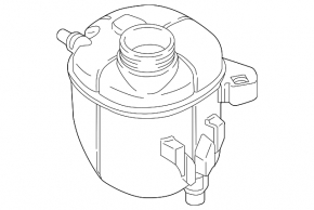 Coolant expansion tank small BMW 5 G30 17-23 2.0T, 3.0T, 530e hybrid