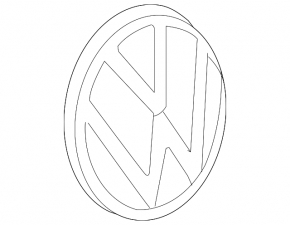 Rear emblem for VW Jetta 19-21