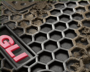 Set of floor mats for VW Jetta 19- GLI, rubber