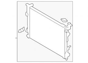 Radiator cooling water Hyundai Sonata 11-15 2.0 HCC