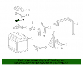 Toyota Venza 21's negative battery terminal with sensor and wire