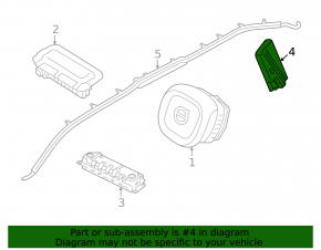 Airbag seat right Polestar 2 21- internal