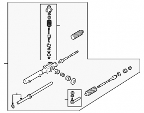 Subaru B10 Tribeca steering rack