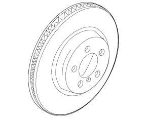 Rear right brake disc BMW 5 F10 11-16 330/20mm