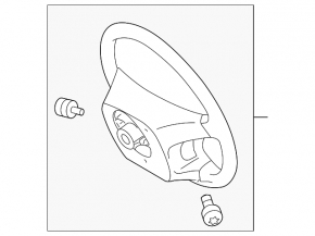 Naked steering wheel for Toyota Highlander 2001-2007