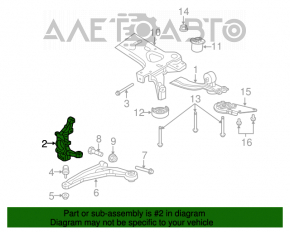Front left axle Chrysler 200 11-14