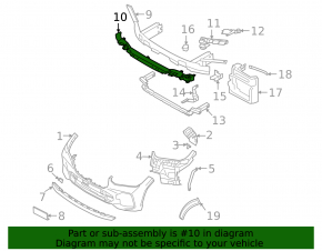 BMW X5 G05 19-25 2020-23 Front Bumper Absorber. With M model