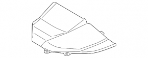 Front left engine compartment trim for Lexus RX400h 06-08