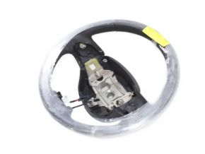 Naked steering wheel for Jeep Grand Cherokee WK2 14-22, black leather, heated, scratches for re-upholstery