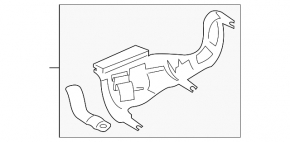 Right headlight mount BMW 5 F10 14-16 xenon