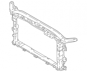 TV panel radiator Hyundai Elantra AD 17-18