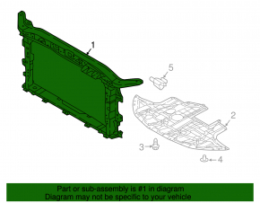TV panel radiator Hyundai Elantra AD 17-18