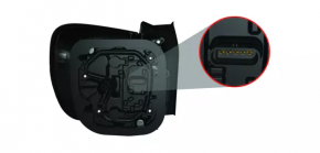 Left headlight for Jeep Renegade 15-18 pre-rest graphite frame