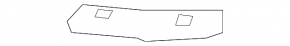 Rear bumper mount under the right light Honda Accord 18-22