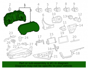 Instrument cluster Toyota Camry v70 21-22 LE\SE