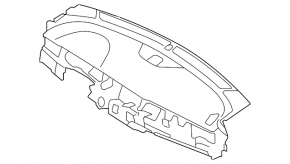 Dashboard front panel with AIRBAG Kia Niro 17-19 HEV, PHEV gray, without central speaker Used