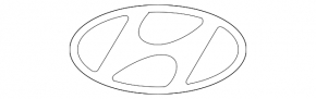 Hyundai Santa FE 19-20 Trunk Door Emblem HYUNDAI