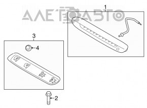 Brake light Kia Soul 14-19 led