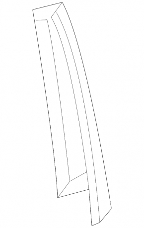 Mercedes GLS-class X166 13-19 front side door trim, rear left