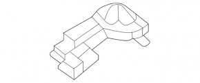 Exhaust pipe bracket rear left Mercedes GLE450 W167