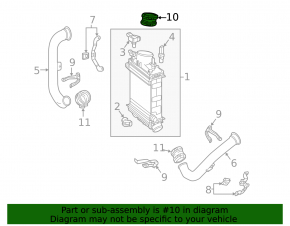 Upper intercooler hose for Mercedes GLS-class X166 15-19 3.0 tires