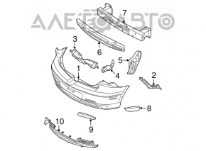 Mazda3 03-06 rear bumper absorber