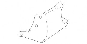 Ford Ecosport 18-22 lower front right fender lining, broken mounting