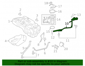 Fuel filler neck for Ford Ecosport 18-22
