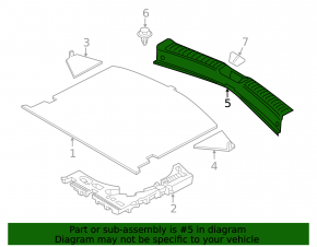 Trunk opening trim Mazda CX-5 17-21