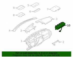 Driver's left knee airbag for Ford F-150 21-25